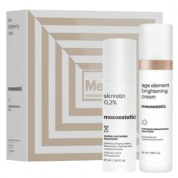 Mesoestetic Age Element Brightening Zestaw - Brightening Cream 50 ML + Skinretin 0,3% 50ML